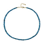 Collier en argent et apatite bleu non