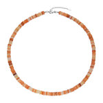 Collier en argent et aventurine rouge