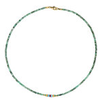 Collier en argent et emeraude de socoto