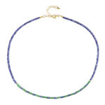 Collier en argent et emeraude de zambie (riya)