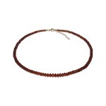 Collier en argent et grenat hessonite