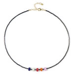 Collier en argent et hmatite noire
