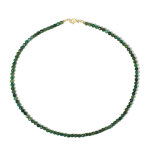 Collier en argent et jade d'afrique