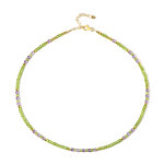 Collier en argent et p�ridot