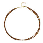 Collier en argent et perle blanche de culture d'eau douce