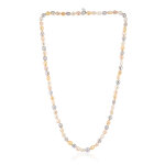 Collier en argent et perle blanche de culture d'eau douce (tpc)