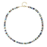 Collier en argent et pierre de lune blanche