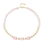Collier en argent et quartz rose (riya)