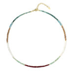 Collier en argent et rubis de longido