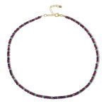 Collier en argent et rubis de madagascar