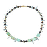 Collier en argent et turquoise du prou