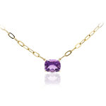 Collier en or et am�thyste (cirari)