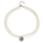 Collier en or et danburite (de melo)