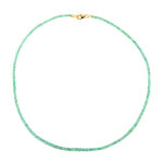 Collier en or et emeraude de zambie