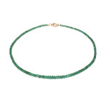Collier en or et emeraude de zambie