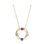Collier en or et rubis aaa du mozambique (cirari)