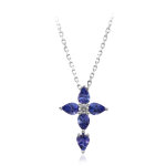 Collier en or et tanzanite aaa