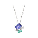 Collier en or et tanzanite aaa (cirari)