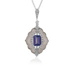 Collier en or et tanzanite aaa (cirari)