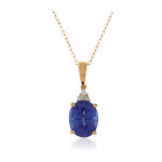 Collier en or et tanzanite aaa (cirari)