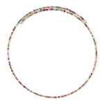 Collier ras du cou en acier et tourmaline (riya)