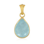 Pendentif en argent et aigue - marine du br�sil (bali barong)