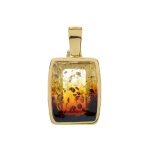 Pendentif en argent et ambre baltique (dagen)
