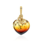 Pendentif en argent et ambre baltique (dagen)