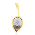 Pendentif en argent et amthyste rose de france (monosono collection)