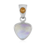 Pendentif en argent et am�trine
