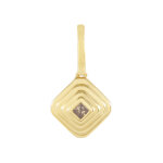 Pendentif en argent et diamant champagne i2
