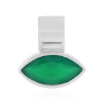 Pendentif en argent et onyx vert (monosono collection)