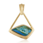 Pendentif en argent et opale d'atacama (bali barong)