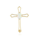 Pendentif en argent et opale welo (adela silber)