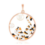Pendentif en argent et perle blanche de culture d'eau douce