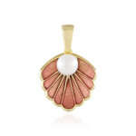 Pendentif en argent et perle blanche de culture d'eau douce (adela silber)