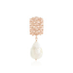 Pendentif en argent et perle blanche de culture d'eau douce (monosono collection)