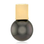 Pendentif en argent et perle de culture de tahiti (tpc)