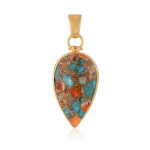 Pendentif en argent et pierre fine