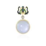 Pendentif en argent et pierre de lune blanche (adela silber)