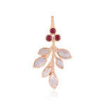 Pendentif en argent et pierre de lune blanche (km by juwelo)