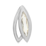 Pendentif en argent et quartz blanc (monosono collection)