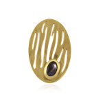 Pendentif en argent et saphir �toil� noir (monosono collection)