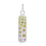 Pendentif en argent et saphir jaune (adela silber)