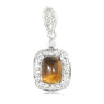 Pendentif en argent et ?il de tigre