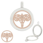 Pendentif en argent et topaze blanche zodiaque belier