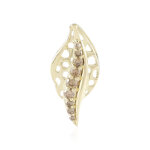 Pendentif en or et diamant champagne i2 (ornaments by de melo)