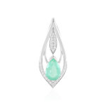 Pendentif en or et emeraude de muzo (de melo)