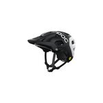 Casque poc tectal race mips, uranium black / hydrogen white matt