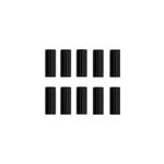Embouts de gaine de c�ble de frein lifeline cnc (lot de 10), black
